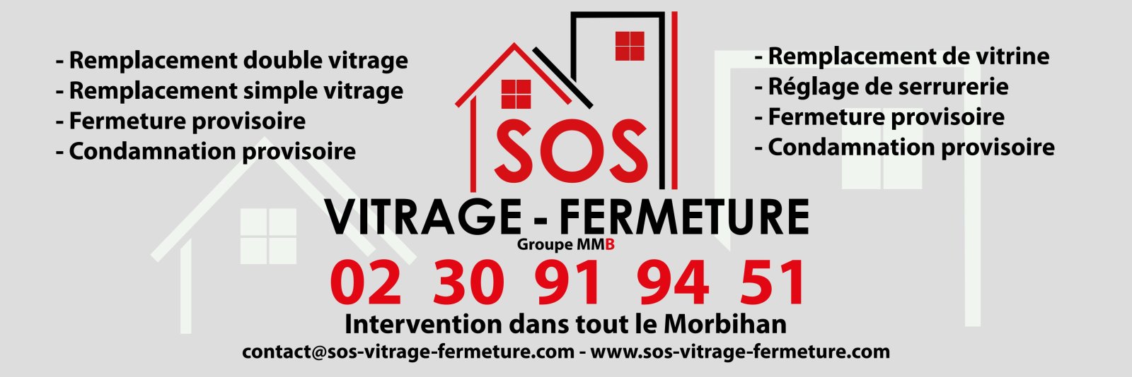 S - O - S VITRAGE - FERMETURE